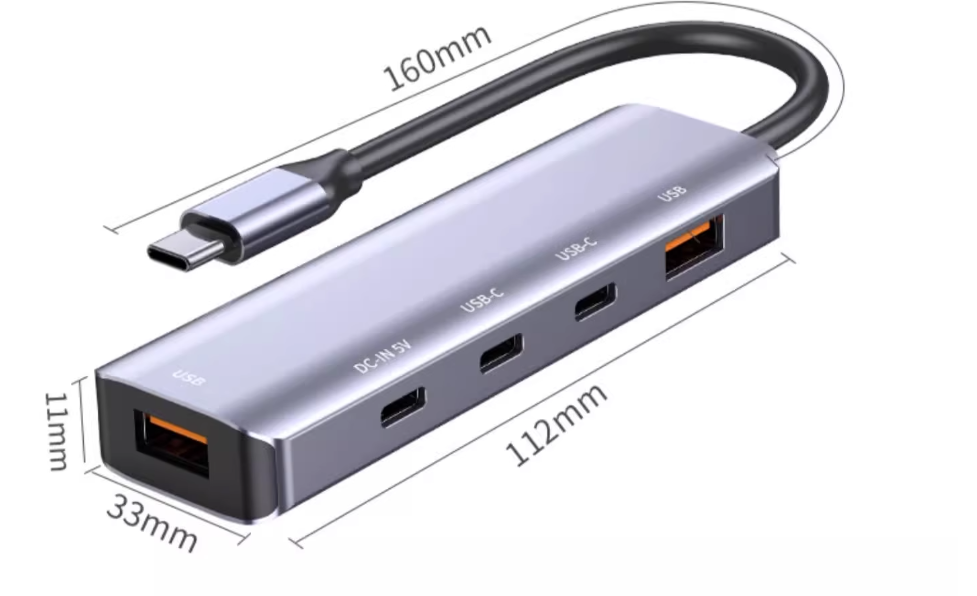 USB-Hub 3x USB 3.2 1x USB-C 10Gbps